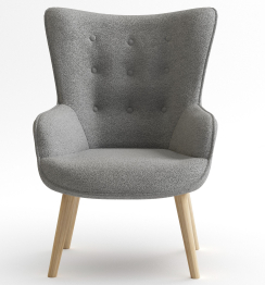 Кресло интерьерное Шелли, искусственный мех