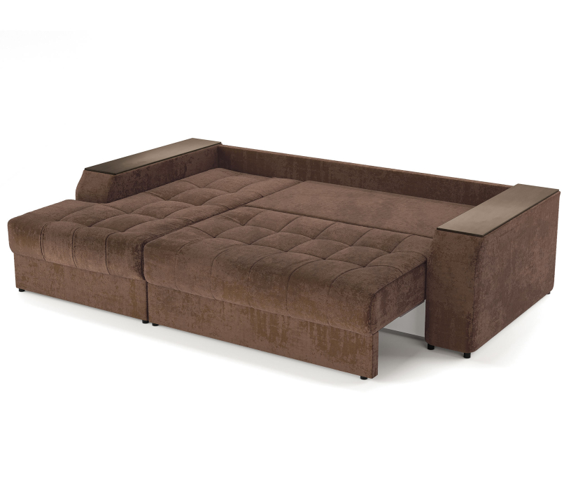 Диваны угловые в гостиную, Угловой диван-кровать Лас-Вегас левый, шенилл