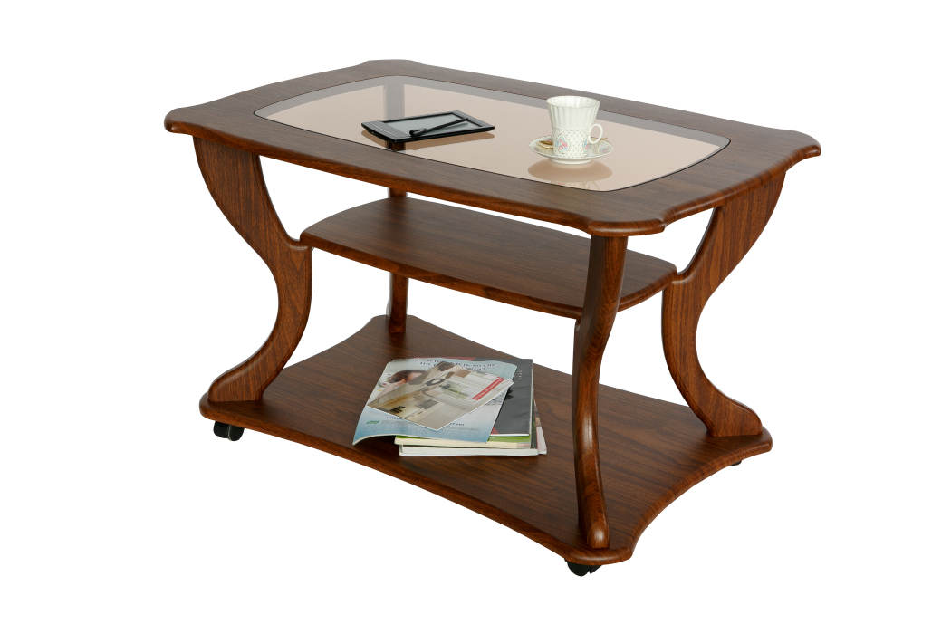 Журнальные столики, Стол журнальный Маэстро со стеклом СЖС-02