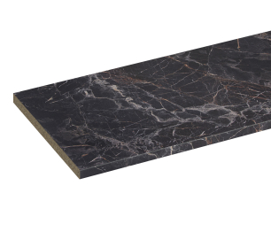 Столешница 38* 802*600 Мрамор марквина черный глянец 1U/3030/1 в упаковке