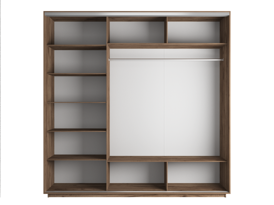 Шкафы-купе, Шкаф-купе Экспресс Экспенс трио 2400 x 2400 x 600