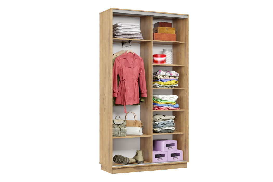 Шкафы-купе 2-х дверные, Шкаф-купе Премьер Лайт 03 П-3159 двухдверный