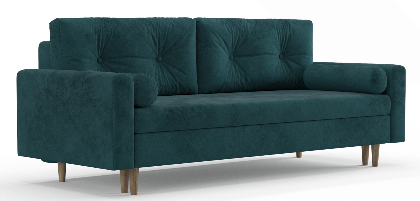 Диваны еврокнижки, Диван-кровать Таврида, пружинный блок, велюр