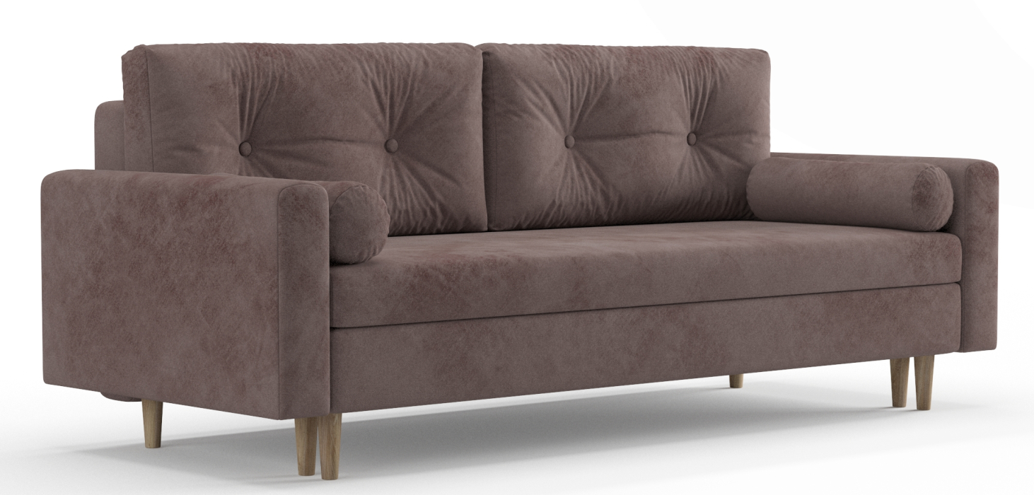 Диваны еврокнижки, Диван-кровать Таврида, пружинный блок, велюр