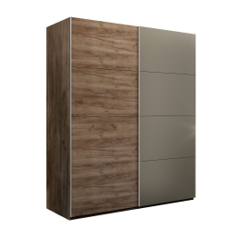 Шкаф-купе Эста 2-х дверный ДСП/Стекла хаки/Доводчик 180х66х240