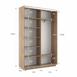Шкаф-купе Экспресс 2-х дверный Фотопечать Шелк Стекла 120х45х220
