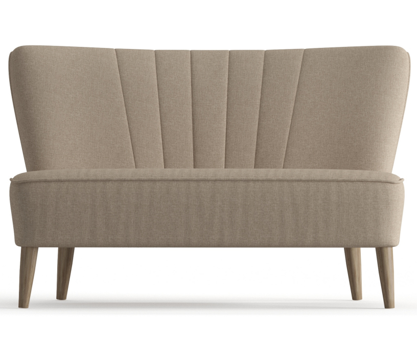 Дизайнерские диваны для гостиной, Диван прямой Зола, Рогожка