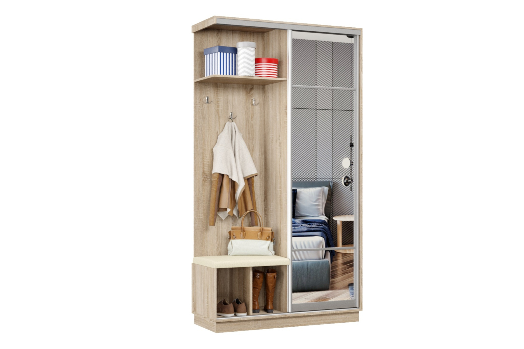 Прихожие, Прихожая Премьер 03 Лайт Мини 11 Левая Мягкая