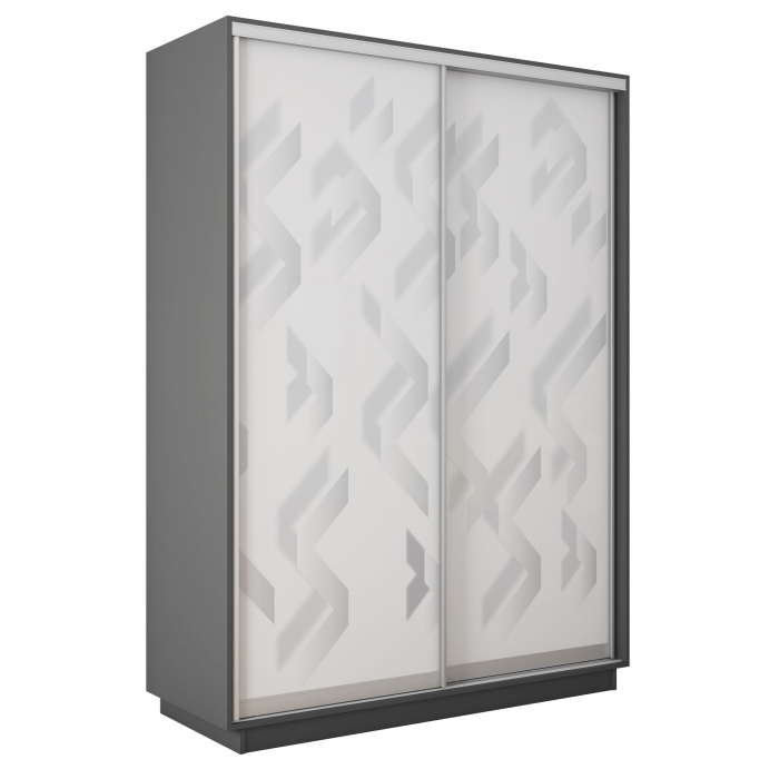 Шкафы-купе 2-х дверные, Шкаф-купе Экспресс 2-х дверный Фотопечать Ленты Стекла 160х45х220