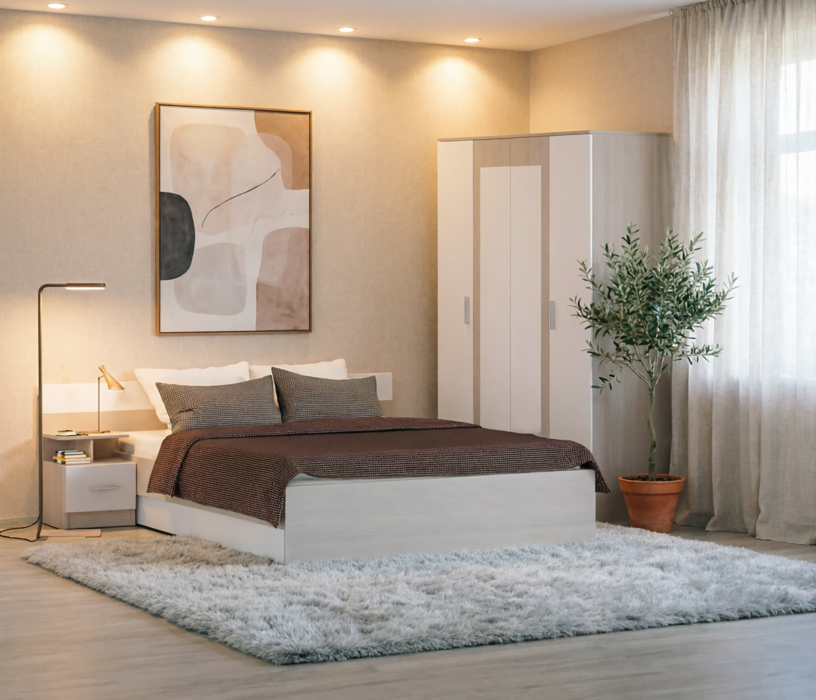 Прикроватные тумбы, Уют СБ-2748/1 Тумба Авиньон,Белый/Белый