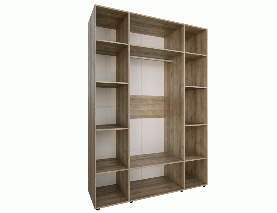 Шкафы, Спальня Scandica Oslo (модуль 555) Шкаф для одежды и белья 4-дв Стандарт