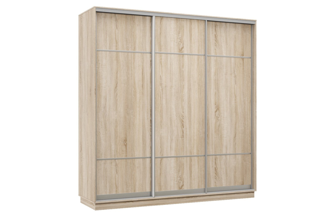 Шкафы-купе 3-х дверные, Шкаф-купе Премьер Лайт 43 (08;08;08) трехдверный