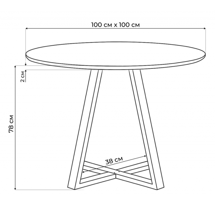Обеденные столы, Стол стеклянный Норфолк 100х78(золотые ноги)