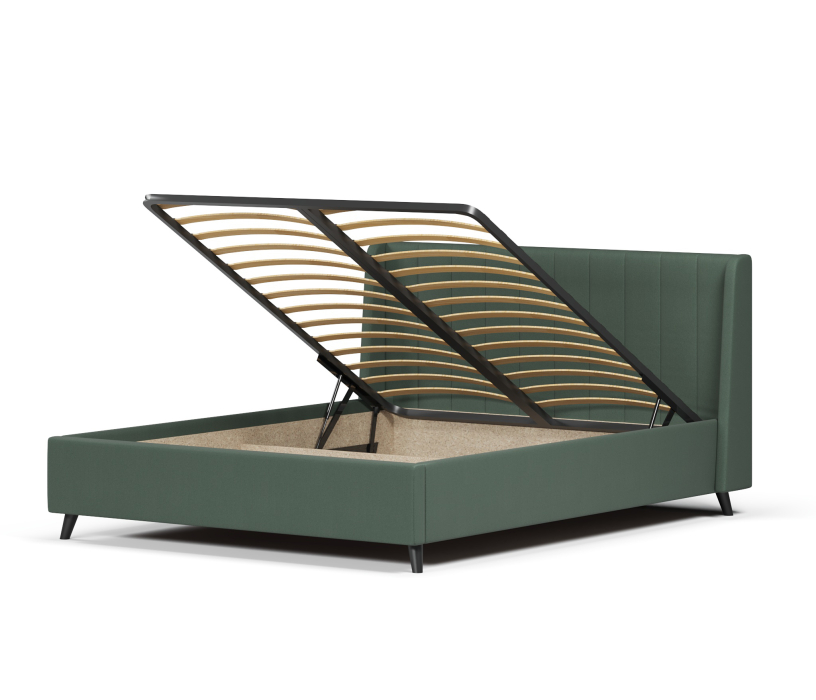 Мягкая кровать, Кровать Милла 140, велюр