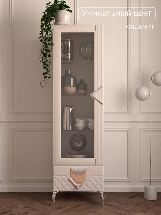 Шкафы пеналы, Шкаф 1-дверный Савелья кашемир