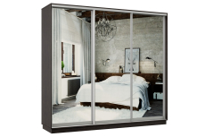 Шкафы-купе 3-х дверные, Шкаф-купе Премьер Лайт 64 (01;01;01) трехдверный