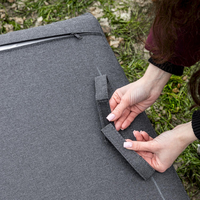 Комплекты мебели, Лаунж-зона GISELLE с угловым диваном из алюминия