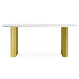 Деревянный стол Бавария 200*90 (золотые ноги)