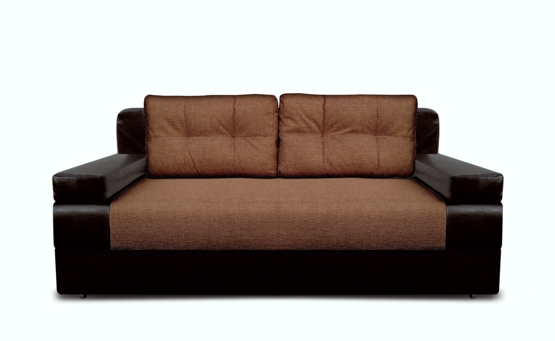 Диваны прямые, Диван-кровать еврокнижка, Амстердам мини 150, рогожка/экокожа