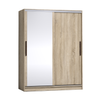 Шкафы-купе 2-х дверные, Шкаф-купе 2-дв  Strike 1600 зеркало/лдсп  (в2105*ш1600*г595)