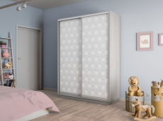 Шкафы-купе 2-х дверные, Шкаф-купе Экспресс 2-х дверный Фотопечать Калейдоскоп Стекла 160х45х240