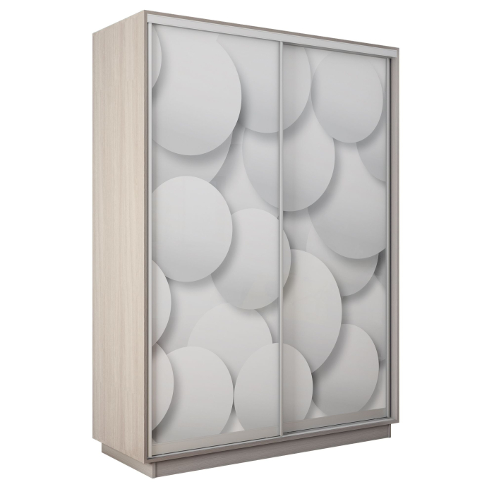 Шкафы-купе 2-х дверные, Шкаф-купе Экспресс 2-х дверный Фотопечать Шары Стекла 160х60х240